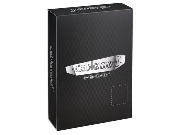 CableMod PRO Series ModMesh C-Series RMi & RMx Cable Kit - Strømkabelsett - formstøpt - hvit