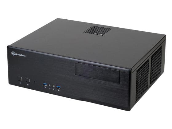 Silverstone Grandia GD05, HTPC, PC, Sort, DTX, micro ATX, Mini-ITX, Alumiini, Muovi, SECC, Hjemme/Contour musta