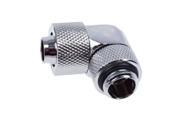 Alphacool Eiszapfen Connector Series 90° Socket 13/10mm - Armatur for væskekjølesystem - krom