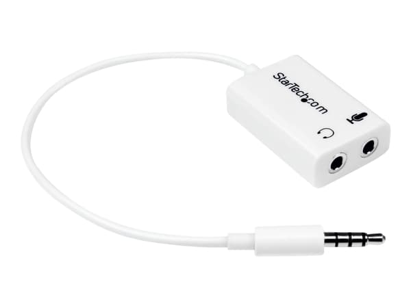 StarTech.com 4 Position Microphone and Headphone Splitter 3.5 mm 4 Pin / 4 Pole Mic and Audio Combo Splitter Cable (MUYHSMFFADW) - Headset-delare - m