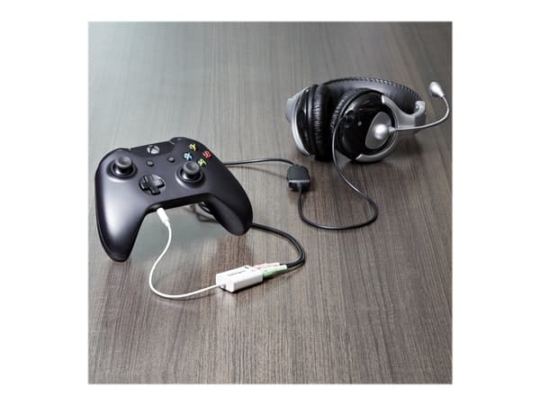 StarTech.com 4 Position Microphone and Headphone Splitter 3.5 mm 4 Pin / 4 Pole Mic and Audio Combo Splitter Cable (MUYHSMFFADW) - Headset-delare - m