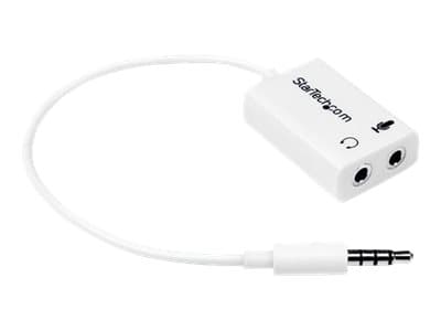 StarTech.com 4 Position Microphone and Headphone Splitter 3.5 mm 4 Pin / 4 Pole Mic and Audio Combo Splitter Cable (MUYHSMFFADW) - Headset-delare - m