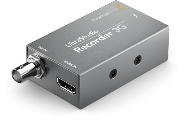 Blackmagic Design UltraStudio Recorder 3G, Grå, Thunderbolt, 2560 x 1440 pixlar, NTSC, PAL, 720p, 1080i, 1080p, 48 kHz