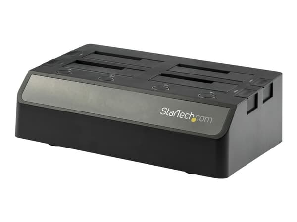 StarTech.com 4-Bay USB 3.1 til SATA-harddisk-dokkingstasjon, 10 Gbps USB-harddisk-dokkingstasjon, ekstern 2.53.5 SATA III (6 Gbps) SSDHDD-dokkingstas