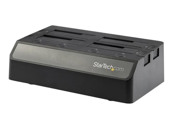 StarTech.com 4-Bay USB 3.1 til SATA-harddisk-dokkingstasjon, 10 Gbps USB-harddisk-dokkingstasjon, ekstern 2.53.5 SATA III (6 Gbps) SSDHDD-dokkingstas