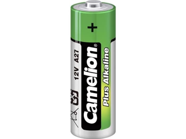 Camelion A27-BP1, A27, Alkalinsk, 12 V, Høy, Hg (kvikksølv), Sort, Grønn, Sølv, Hvit