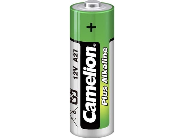 Camelion A27-BP1, A27, Alkalinsk, 12 V, Høy, Hg (kvikksølv), Sort, Grønn, Sølv, Hvit