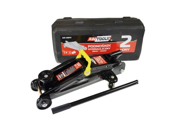 AWTOOLS HYDRAULISK JACK "FROG" 2 TONN 135 - 335mm, Koffert