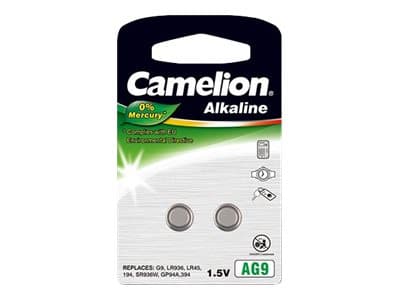 Camelion AG9-BP2 - Batteri 2 x LR45 - Alkalisk - 50 mAh