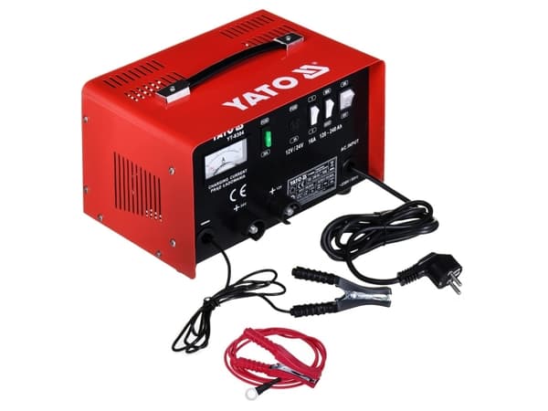 YATO RECTIFIER MED STARTHJELP 16A 12V / 24V 120 - 240Ah