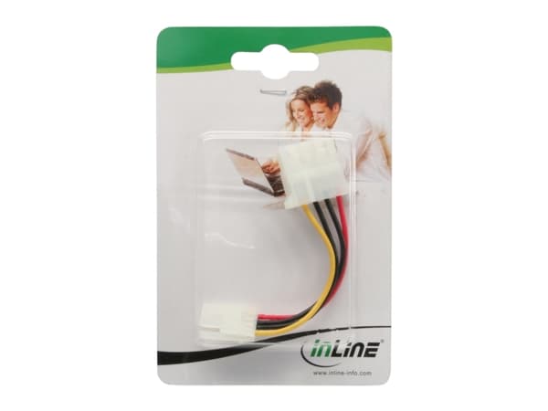 InLine 26622A, Molex 4-pin, Flerfarget, PC, 0,06 m, 0,06 m