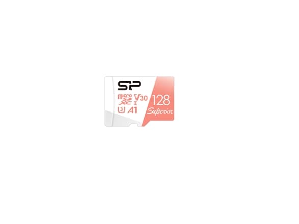 SILICON POWER Superior - Flashminnekort (microSDXC til SD-adapter inkludert) - 128 GB - A1 / Video Class V30 / UHS-I U3 / Class10 - microSDXC UHS-I