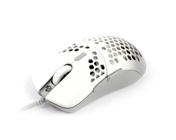 Hati Gaming Mus Hvid/Grå Matt