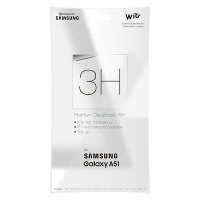Original Galaxy A51 Näytönsuoja Premium Oleophobic Film