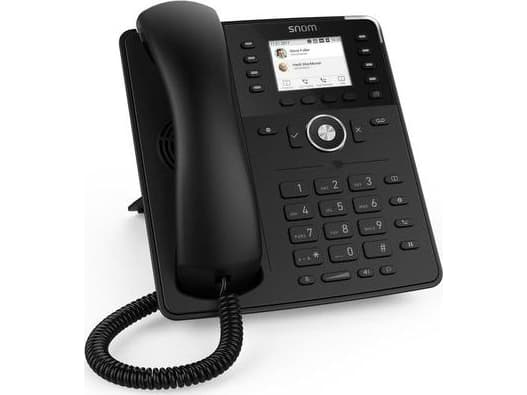 snom D735 - VoIP-telefon - 3-riktad samtalsförmåg - SIP, RTCP - 12 linjer - svart