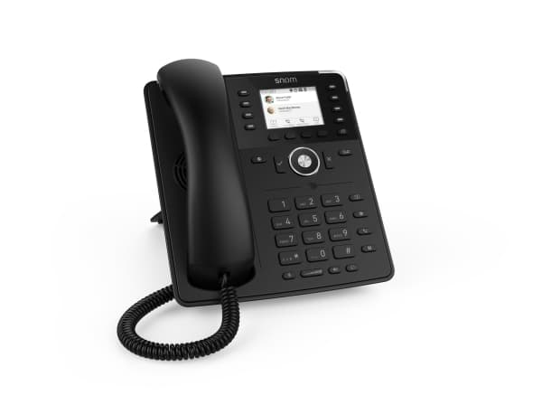 snom D735 - VoIP-telefon - 3-riktad samtalsförmåg - SIP, RTCP - 12 linjer - svart