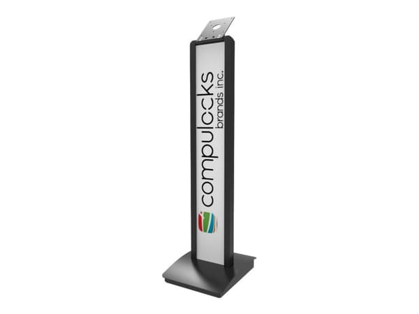Compulocks VESA Brandable Floor Stand - Ställ - för surfplatta - aluminium - svart - monteringsgränssnitt: VESA - golvstående