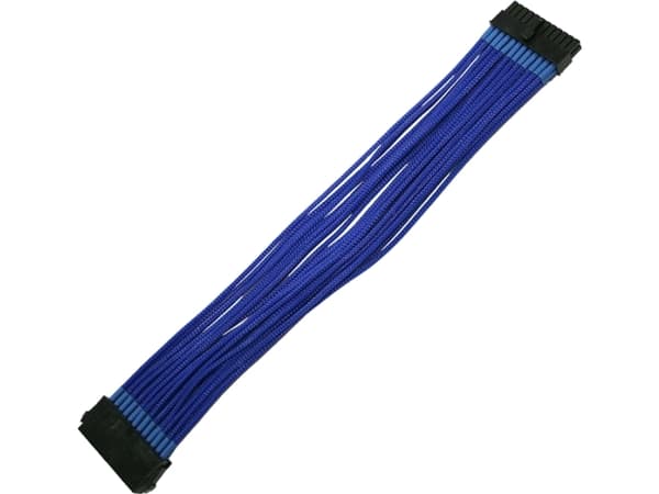 Nanoxia - Virran jatkokaapeli - 24-nastainen ATX (naaras) 24-nastaiseen ATX (uros) - 30 cm - sininen