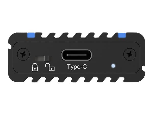 ICY BOX IB-1824ML-C31, SSD-kotelo, M.2, PCI Express 3.0, 10 Gbit/s, USB-liitettävyys, Musta