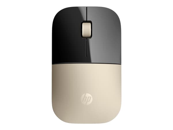 HP Z3700 - Mus - blå LED - trådlös - 2.4 GHz - trådlös USB-mottagare - guld