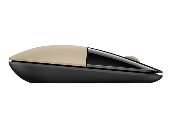 HP Z3700 - Mus - blå LED - trådlös - 2.4 GHz - trådlös USB-mottagare - guld