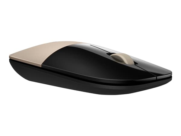 HP Z3700 - Mus - blå LED - trådlös - 2.4 GHz - trådlös USB-mottagare - guld