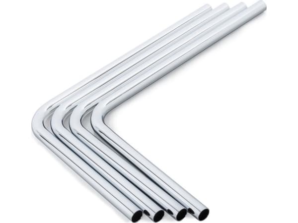 Bitspower BP-BHT16SL-90R, Slang, mässing, Silver, 220 mm, 305 mm, 4 styck