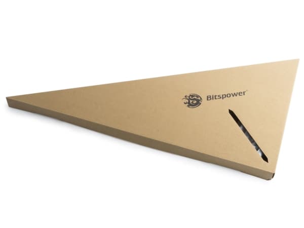 Bitspower BP-BHT16SL-90R, Slang, mässing, Silver, 220 mm, 305 mm, 4 styck