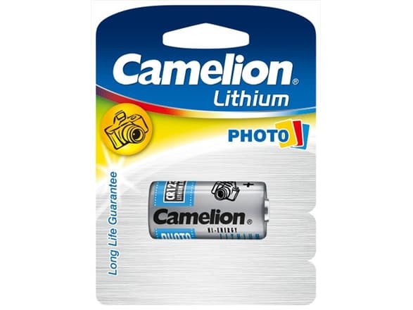 Camelion CR123A-BP1, Engangsbatteri, Lithium, 3 V, 1 stykker, 1300 mAh, Sølv