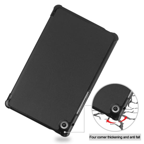 Tri-fold Stand Case for Huawei MatePad T8 - Black