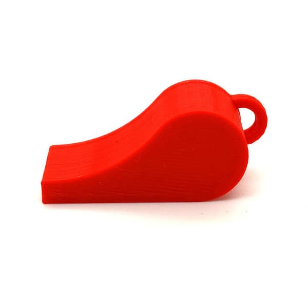 Fløyte PLA plast 118+ Db rød