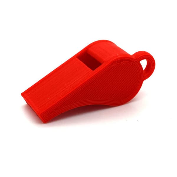 Fløyte 2-pakning PLA plast 118+ Db rød