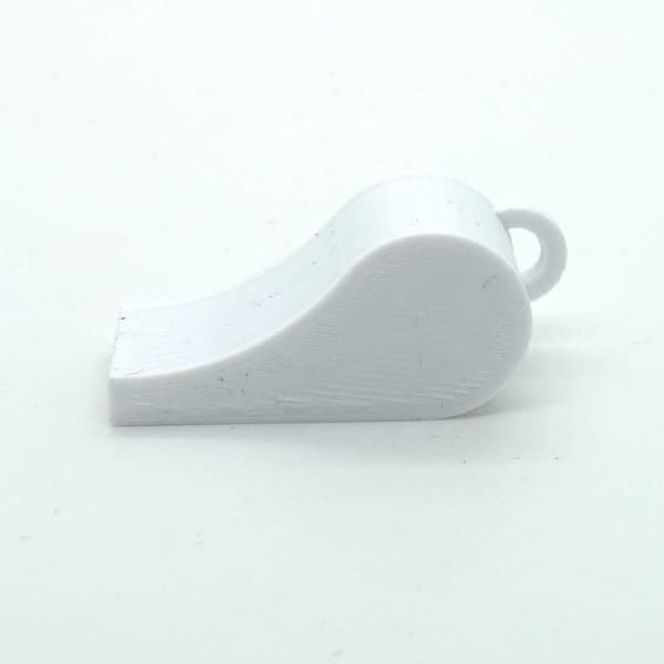 Visselpipa 2-pack PLA plast 118+ Db vit