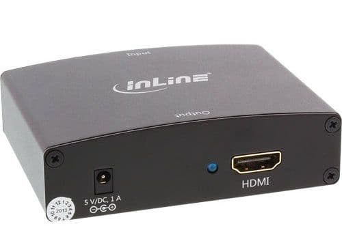 InLine 65004, Svart, 1920 x 1080 pixlar, 1080p, 2,25 Gbit/s, VGA, HDMI