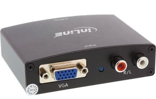 InLine 65004, Svart, 1920 x 1080 pixlar, 1080p, 2,25 Gbit/s, VGA, HDMI