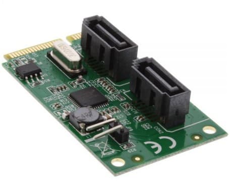 InLine 66907, Mini PCI Express, SATA, PCIe 2.0, Silver, PC, ASMedia ASM1061R