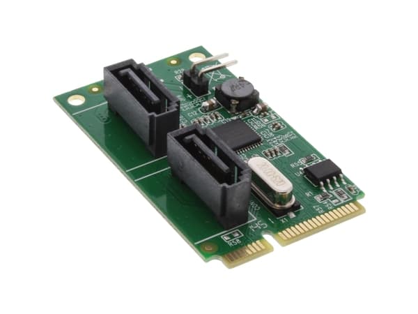 InLine 66907, Mini PCI Express, SATA, PCIe 2.0, Silver, PC, ASMedia ASM1061R