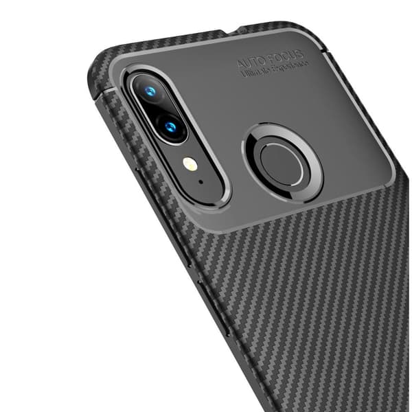 Carbon Fiber TPU Cover for Motorola Moto E6 Plus