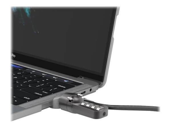 Compulocks Legde Lock Adapter for MacBook Pro TB with Combination Lock - System, sikkerhetssett - sølv - for Apple MacBook Pro Touch Bar with Four Th