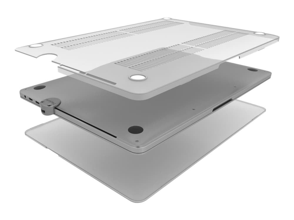 Compulocks The Ledge MacBook Pro 13,3" Touch Bar Cable Lock Adapter och HardShell Case Keyed Cable Lock Silver - Hårt fodral för bärbar dator - 13" -