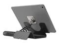 Miniatyrbilde 4 av 5: Compulocks Universal Tablet Holder with Coiled Cable Lock - Stativ - for nettbrett - låsbar - høyverdig aluminium - svart - skrivebord