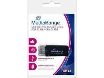 MediaRange MRCS507, MMC, SD, SDHC, SDXC, Sort, 5000 Mbit/s, Plast, USB 3.2 Gen 1 (3.1 Gen 1), USB