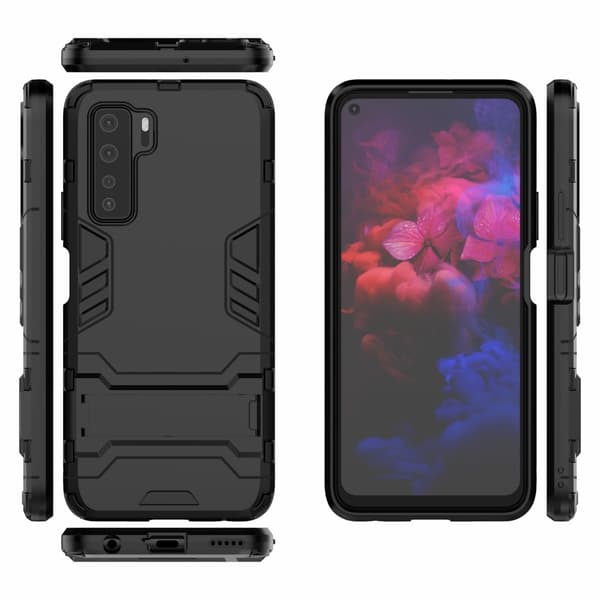 Huawei P40 Lite 5G Kuori Armor Telinetoiminto Musta