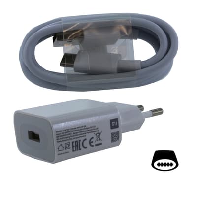 Original Laddare med USB-C Kabel 2A Vit
