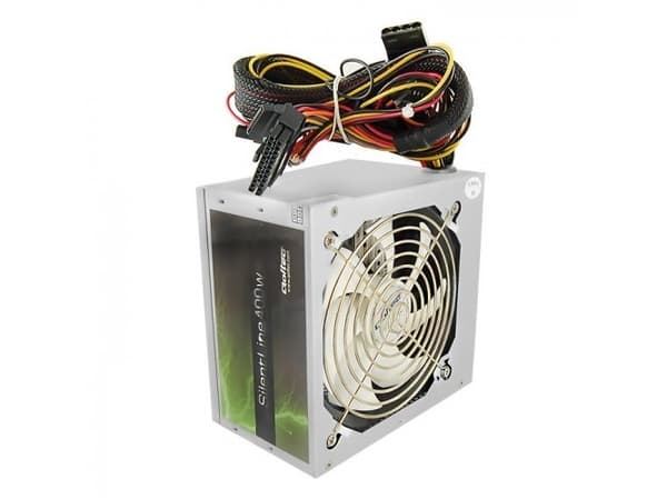 Qoltec SilentLine - Strømforsyning (intern) - ATX12V - 425 watt - PFC - grå