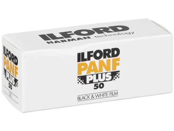 Ilford PAN F Plus - Film för svartvita foton - 120 (6 cm) - ISO 50