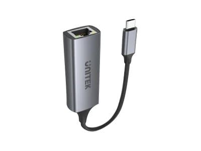 Unitek U1312A - Nettverksadapter - USB-C 3.1 Gen 1 - Gigabit Ethernet x 1 - romgrå