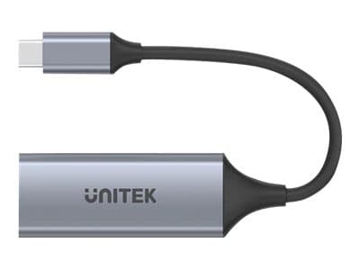 Unitek U1312A - Nettverksadapter - USB-C 3.1 Gen 1 - Gigabit Ethernet x 1 - romgrå