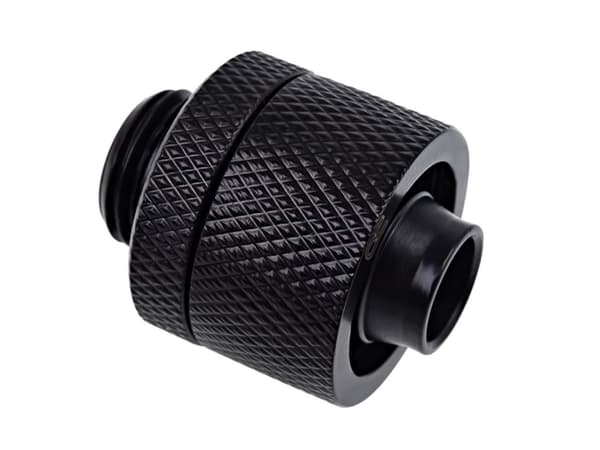 Alphacool Eiszapfen Connector Series Straight Socket 16/10mm - Armatur for væskekjølesystemkompresjon - mørkesvart