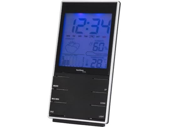 Technoline WS 9120, Musta, Hopea, AAA, 75 x 20 x 140 mm